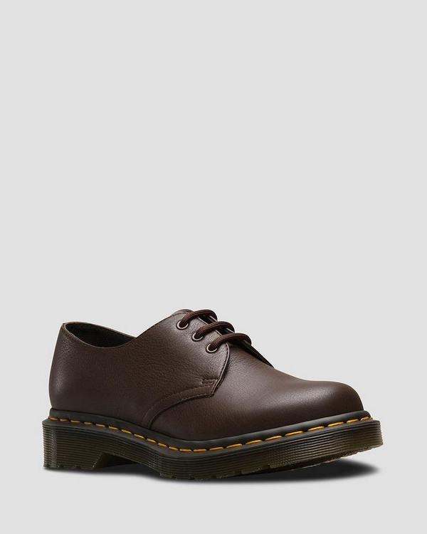 Dr Martens Dámské Polobotky 1461 Virginia Tmavě Hnědé, CZ-340791